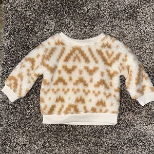 Jumping Beans Baby Fleece with Tan Design